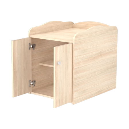 Patut copii transformabil din lemn cu 2 sertare Hubners Eva Maxi Kombi 120x70 cm natur [2]