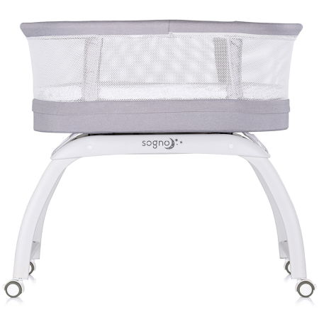 Patut cu leganare si cantar integrat Chipolino Sogno 2 in 1 grey [3]