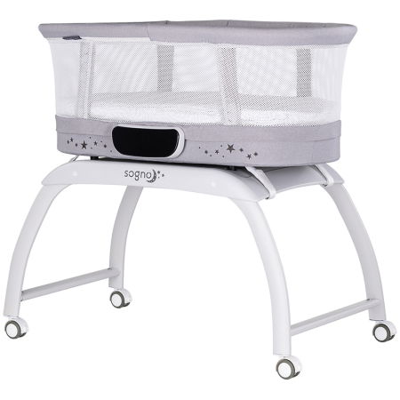 Camera Copilului - Patut cu leganare si cantar integrat Chipolino Sogno 2 in 1 grey