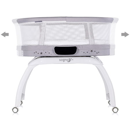 Patut cu leganare si cantar integrat Chipolino Sogno 2 in 1 grey [2]