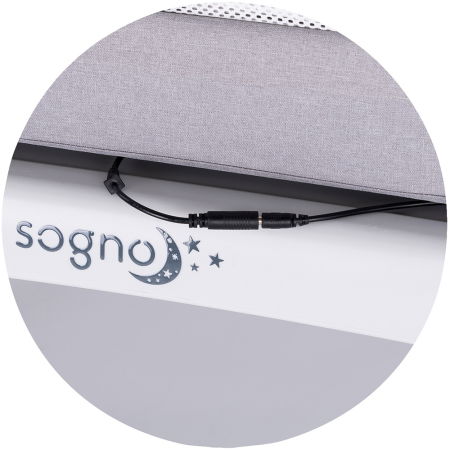 Patut cu leganare si cantar integrat Chipolino Sogno 2 in 1 grey [9]