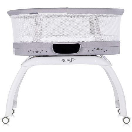 Patut cu leganare si cantar integrat Chipolino Sogno 2 in 1 grey [1]