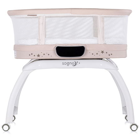 Patut cu leganare si cantar integrat Chipolino Sogno 2 in 1 macadamia [1]