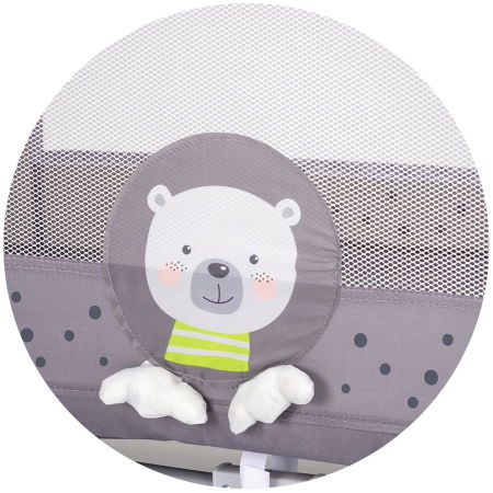 Patut pliabil Chipolino Capri Bear grey [3]