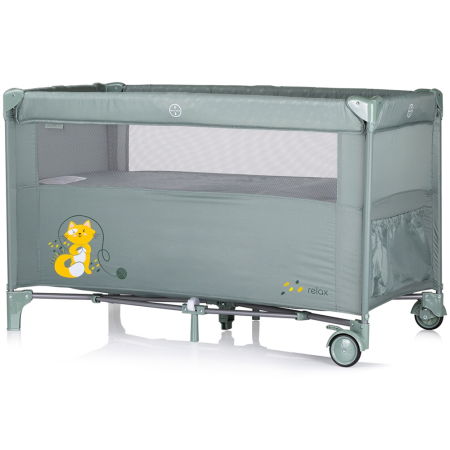 Patut pliabil Chipolino Relax basil cu laterala culisanta [2]