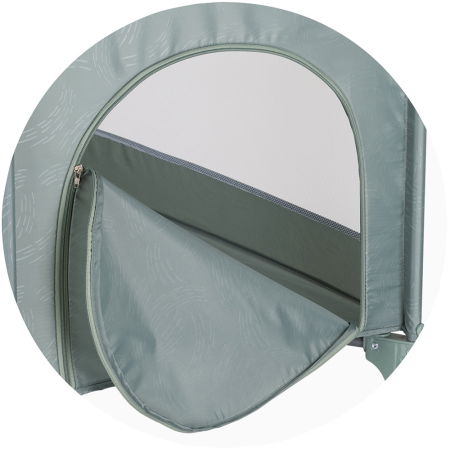 Patut pliabil cu saltea de infasat Chipolino Luna basil [5]