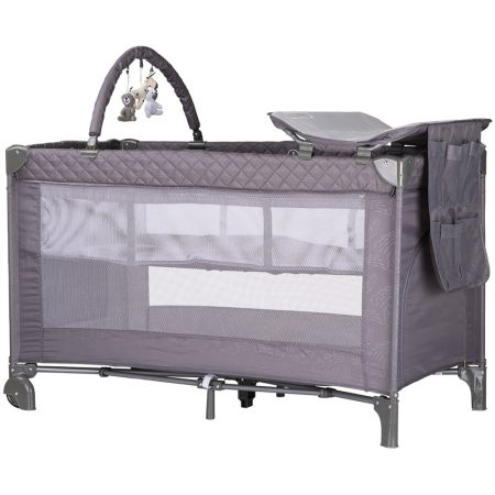 Camera Copilului - Patut pliabil cu saltea de infasat Chipolino Luna cloud