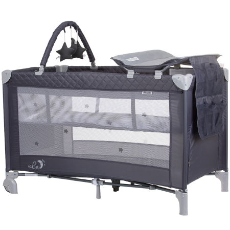 Camera Copilului - Patut pliabil cu saltea de infasat Chipolino Luna granite