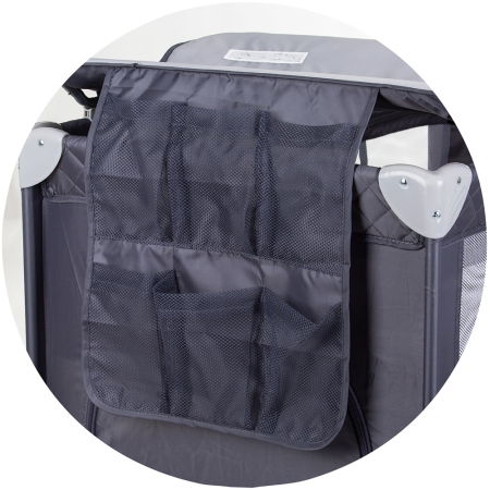 Patut pliabil cu saltea de infasat Chipolino Luna granite [4]