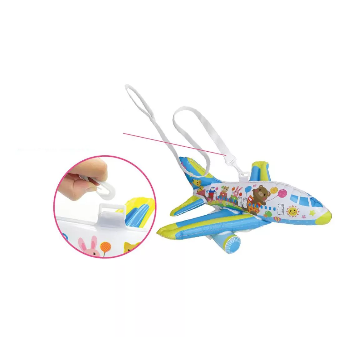 Perna bebeluș tip rucsac, ham 3 în 1 – Protecție cap și spate cu design avion [8]