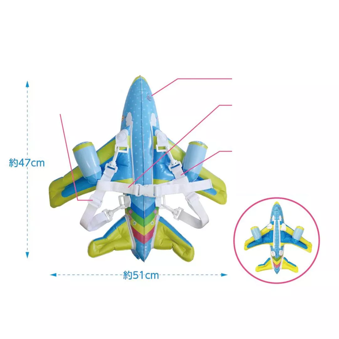Perna bebeluș tip rucsac, ham 3 în 1 – Protecție cap și spate cu design avion [7]