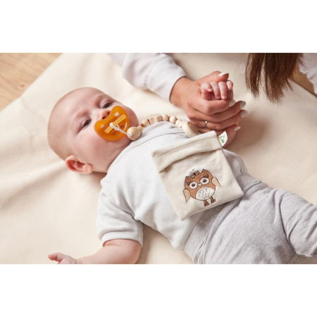 Pernuta termica anticolici cu seminte de in BIO, husa detasabila lavabila, bufnita, Gruenspecht 603-V2 [5]