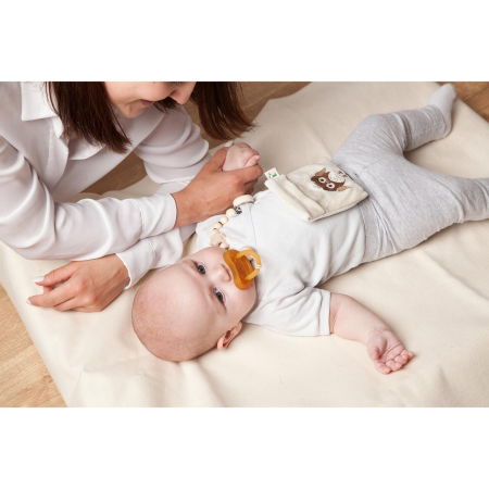 Pernuta termica anticolici cu seminte de in BIO, husa detasabila lavabila, bufnita, Gruenspecht 603-V2 [4]