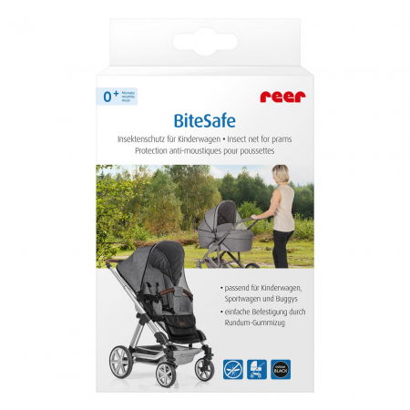 Plasa tantari carucior bebelusi, marime universala, neagra, Reer BiteSafe [6]