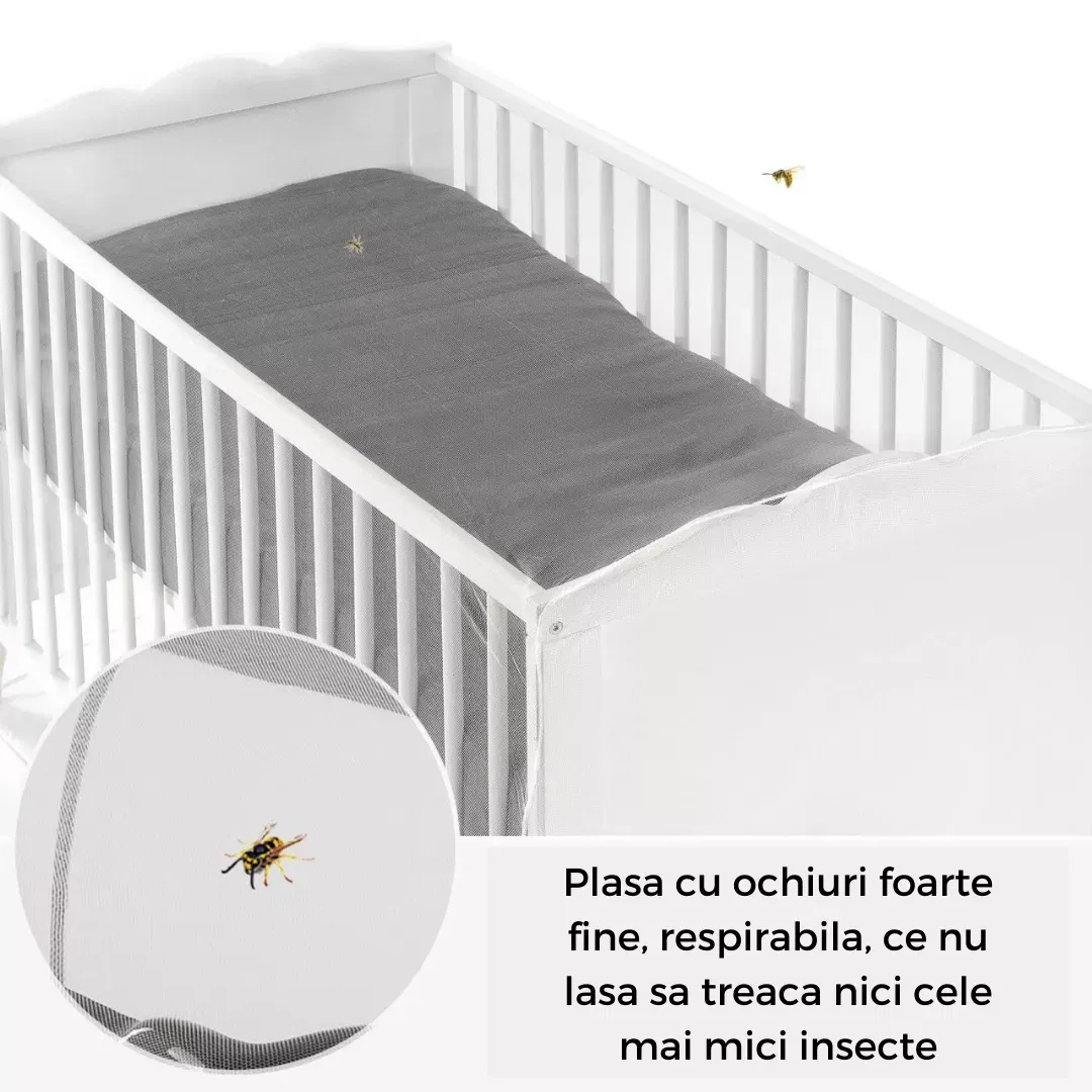 Plasa tantari patut bebe, alba, Reer [2]