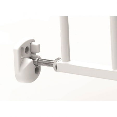 Poarta de siguranta extensibila pentru copii, Noma, 62–102 cm, metal alb [5]
