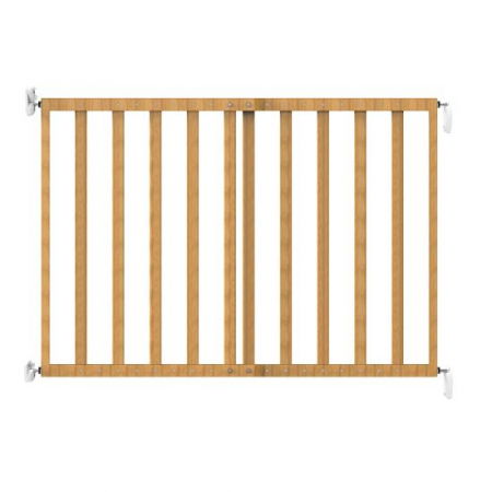 Porți de siguranță copii - Poarta de siguranta pentru copii  extensibila Noma, 64 – 100 cm, lemn natur
