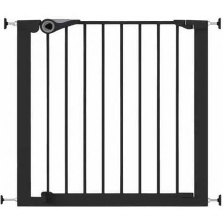 Porți de siguranță copii - Poarta de siguranta pentru copii Noma Easy Fit, presiune, 75-82 cm, metal negru