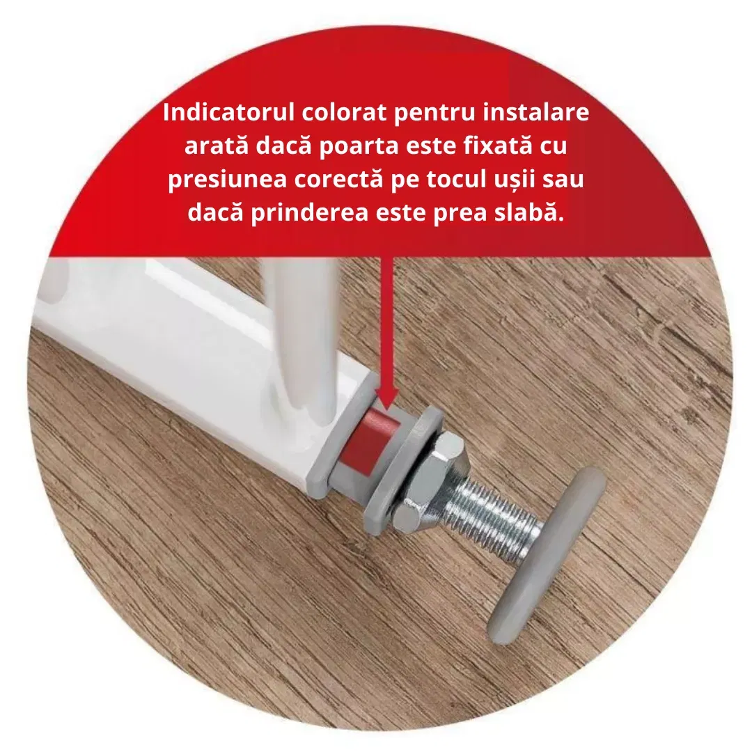 Poarta scari copii, I-Gate, montaj prin presiune, Reer [6]