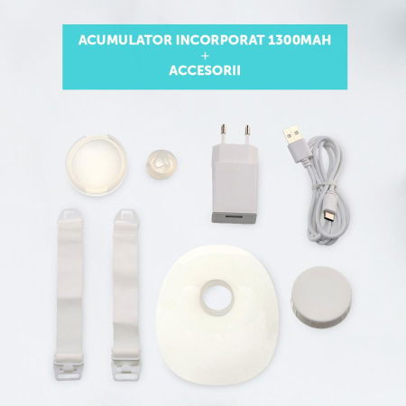 Pompa de san electrica si portabila,10 niveluri de extragere, 5 niveluri de masaj, display LED, functie de memorie, capacitate 180ml, U-Grow [9]