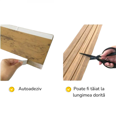 Profil Trecere Gresie Parchet, Pentru Diferenta de Nivel, Culoare Lemn Inchis [12]