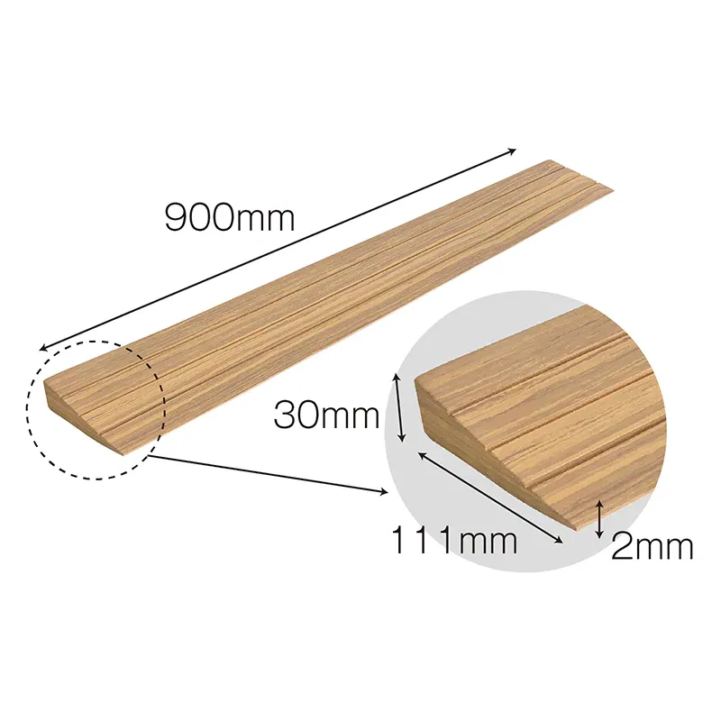 Profil Trecere Gresie Parchet, Pentru Diferenta de Nivel, Culoare Lemn Închis, Autoadeziv, 90cm