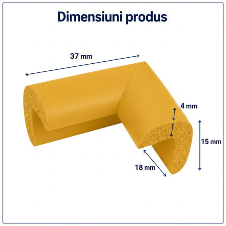 Protectie colturi mobilier, galben [2]