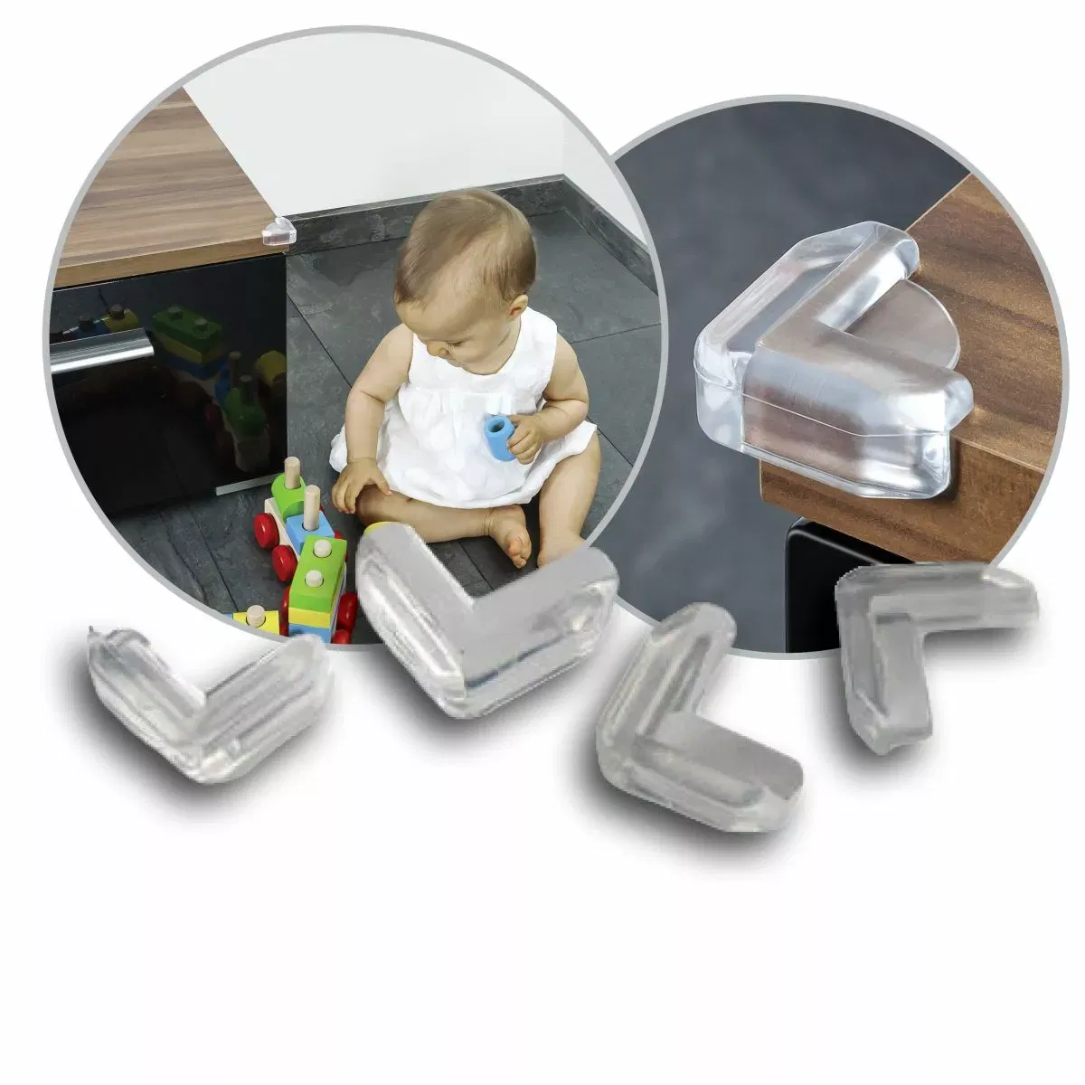 Protectie colturi mobila, transparent, 4 buc, Reer [6]