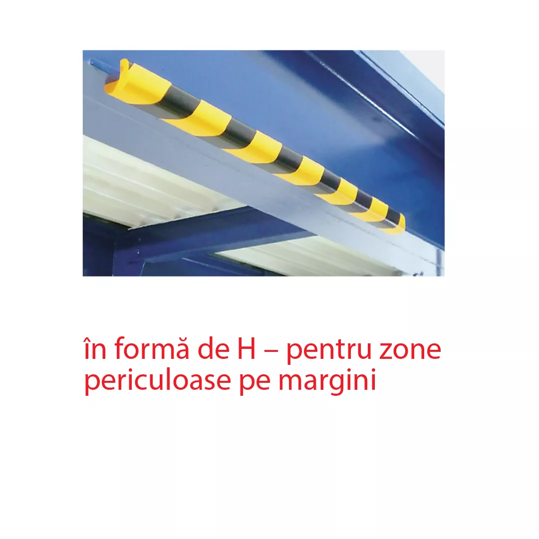 Bandă Protecție Colțuri, 90cm, Negru-Galben, Semnalizare [5]
