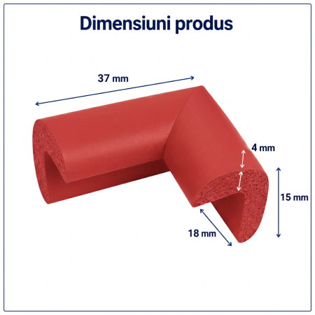 Protectie colturi mobilier, rosu [2]