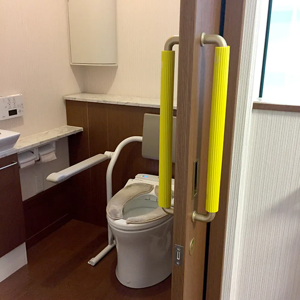 Protectie maner pentru balustrada, antialunecare, din cauciuc, rosu, 90cm [4]