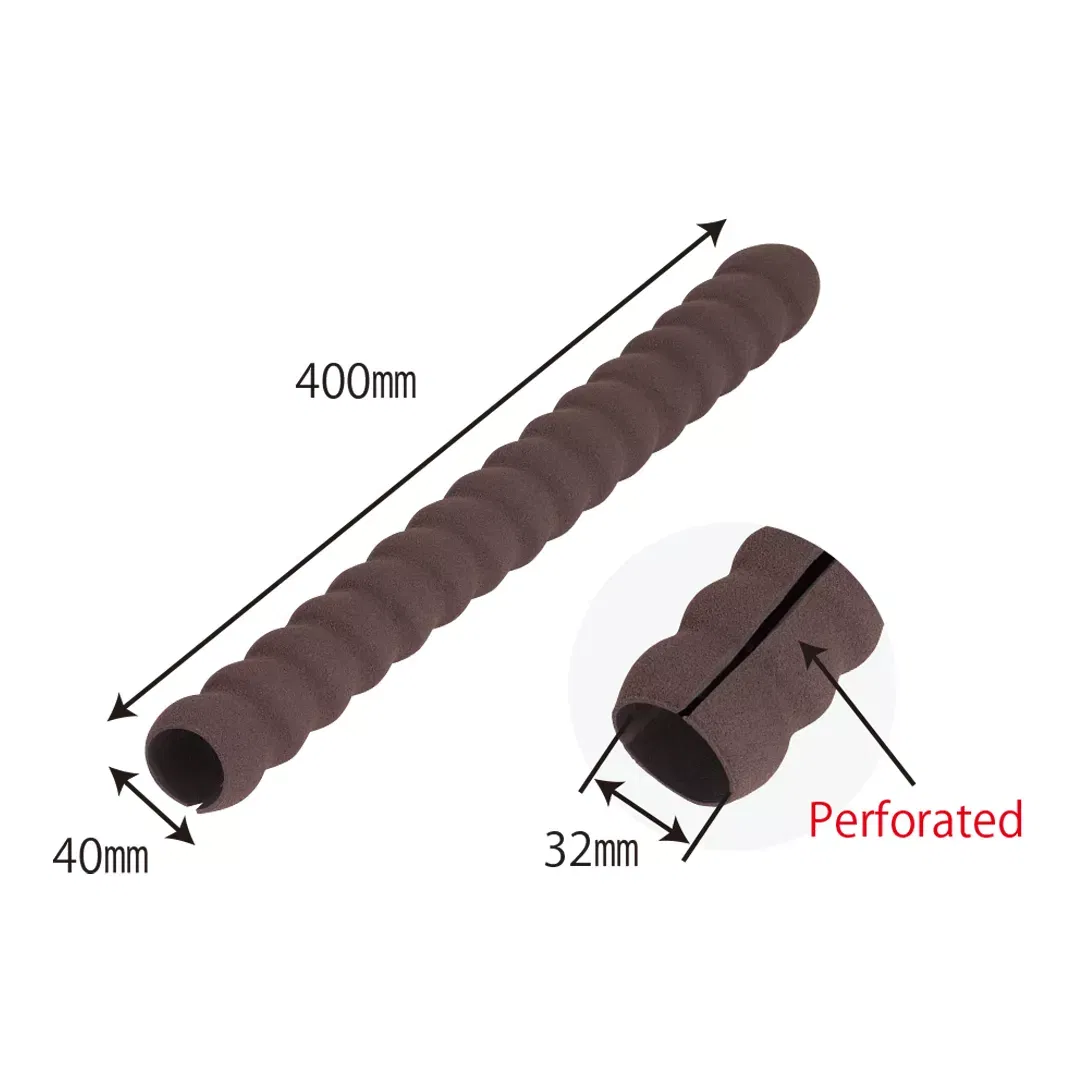 Protectie maner pentru balustrada, din spuma de cauciuc, maro, 40cm [1]