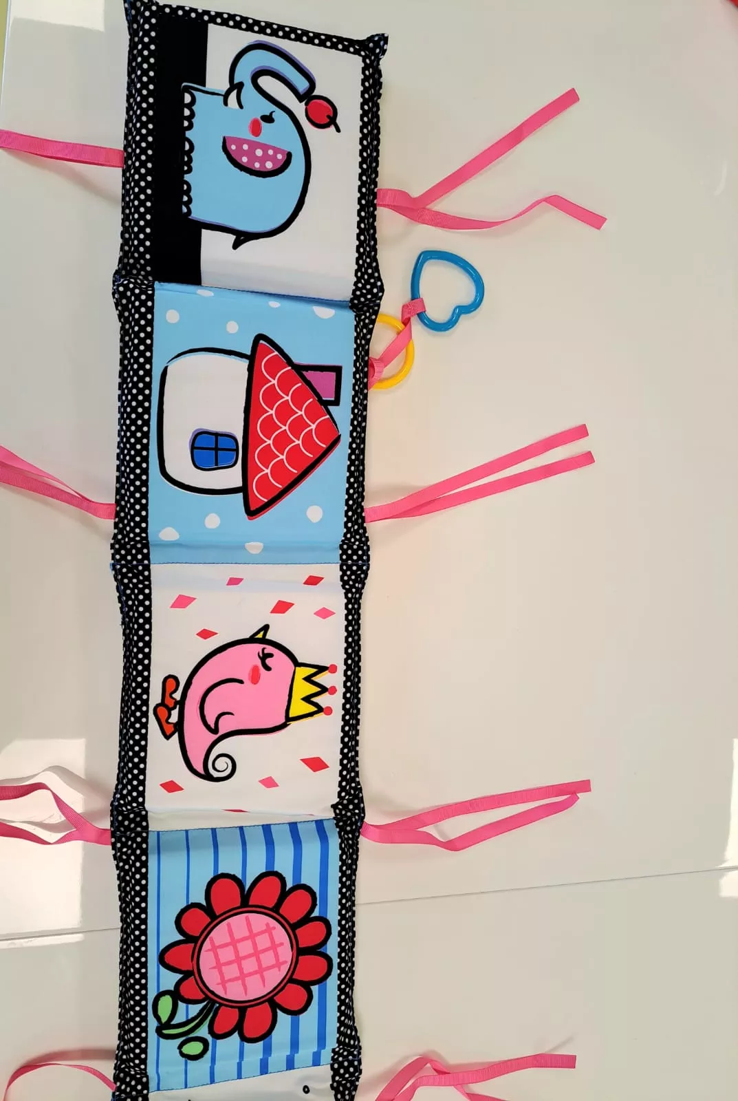 Protectie patut bebe, 110x16,5cm [4]