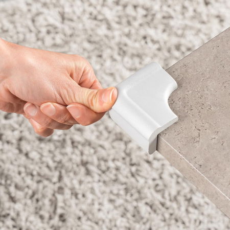 Protectii colturi mobilier, din spuma, set 4 buc, Alb, REER [1]