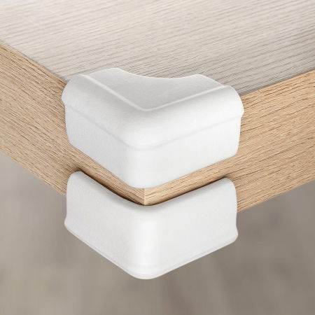 Protectii colturi mobilier, din spuma, set 4 buc, Alb, REER [2]