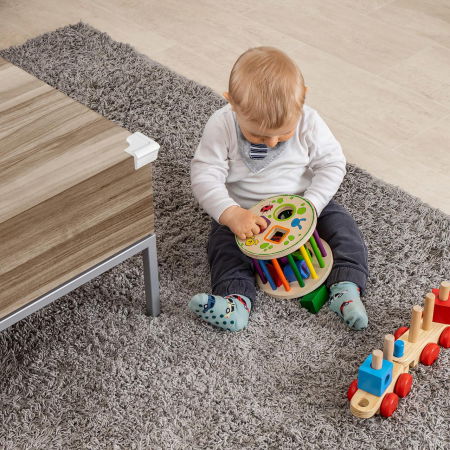 Protectii colturi mobilier, din spuma, set 4 buc, Alb, REER [12]