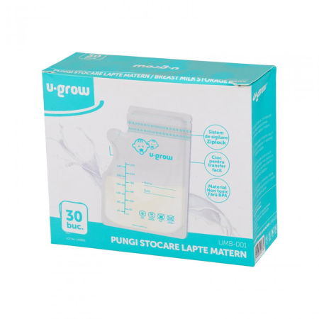 Pungi stocare lapte matern 30buc UMB-001, U-Grow [1]
