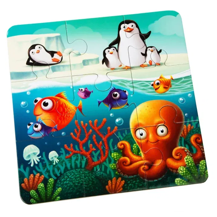 Puzzle 3 in 1 Cubika ,Animalutele Preferate, 3 ani+ [4]
