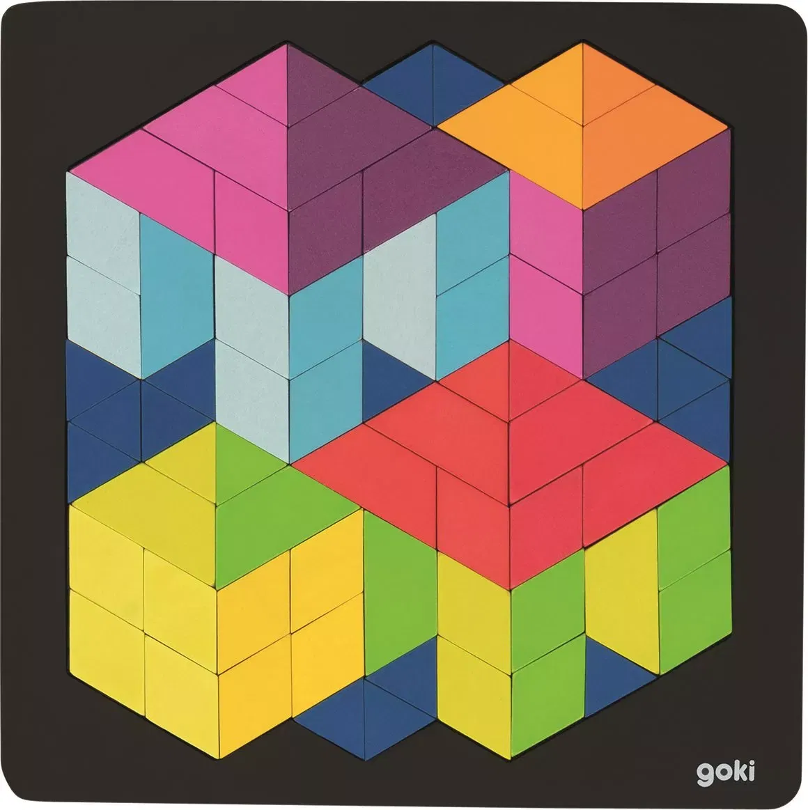 Puzzle 3d lemn copii, 46 piese, Goki [1]