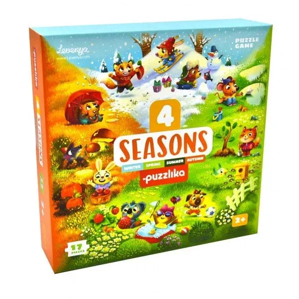 Puzzle - Puzzle Cubika, 4 Anotimpuri, 2 ani+
