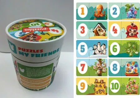 Puzzle, Cubika, Sa ne numaram prietenii, 3 ani+ [1]