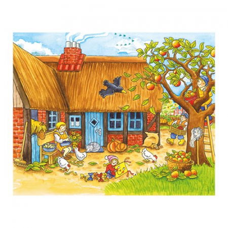 Puzzle Cuburi Anotimpuri La Ferma Copii 3 Ani+ Goki [2]