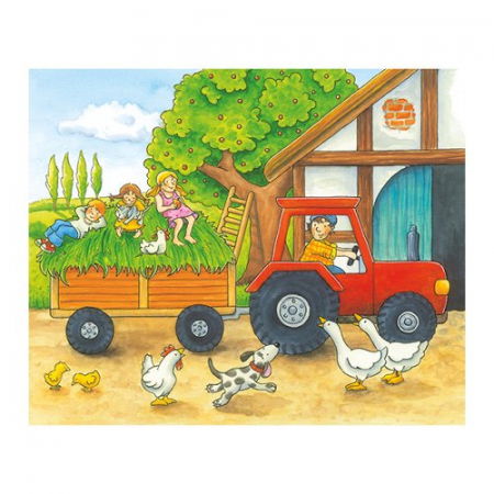 Puzzle Cuburi Anotimpuri La Ferma Copii 3 Ani+ Goki [5]