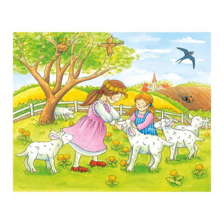 Puzzle Cuburi Anotimpuri La Ferma Copii 3 Ani+ Goki [6]