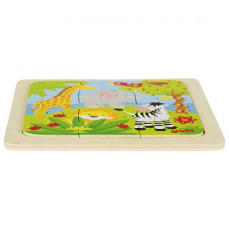 Puzzle de lemn, copii 2 ani+, set 4 buc [1]