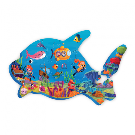 Puzzle - PUZZLE DIN SPUMA EVA, MEGA, 15 PIESE, PUEDO