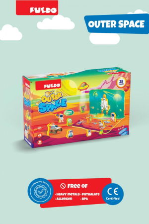 PUZZLE DIN SPUMA EVA, SPATIUL COSMIC, 25 PIESE, PUEDO [1]