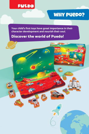 PUZZLE DIN SPUMA EVA, SPATIUL COSMIC, 25 PIESE, PUEDO [6]