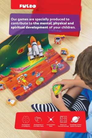 PUZZLE DIN SPUMA EVA, SPATIUL COSMIC, 25 PIESE, PUEDO [4]