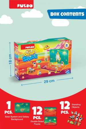 PUZZLE DIN SPUMA EVA, SPATIUL COSMIC, 25 PIESE, PUEDO [2]
